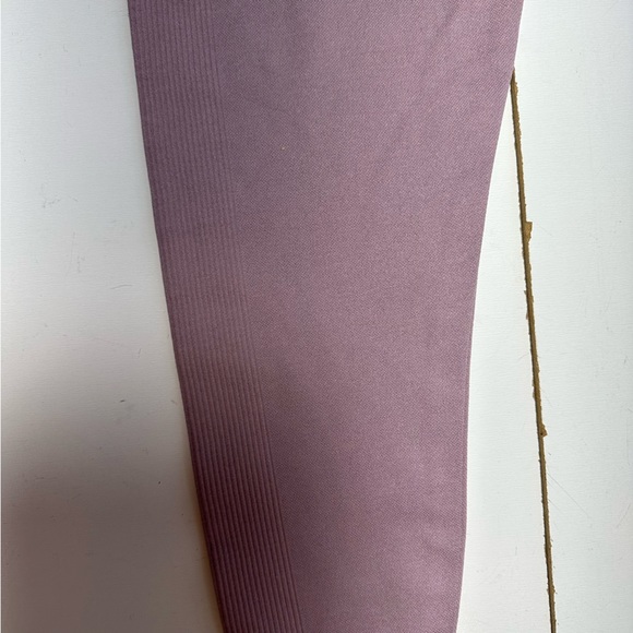 Set Active X Revolve Havana Pinkish HiRise Ribbed Seamless Activewear Leggings M - Picture 9 of 15